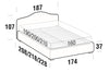 Letto matrimoniale con contenitore Rosany Grigio (6)