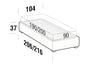 Letto matrimoniale con contenitore Somieris Floor Cappuccino (3)