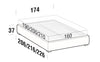 Letto matrimoniale con contenitore Somieris Floor Cappuccino (5)