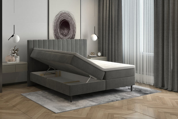 Letto matrimoniale con contenitore Tangolis Grigio (1)