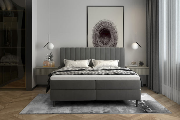 Letto matrimoniale con contenitore Tangolis Grigio (2)