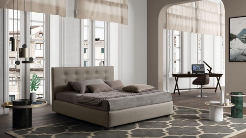 Letto matrimoniale con contenitore Tenderis Cappuccino & LCMFIT-PAT-TENDER-FLOOR-NEW
