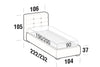 Letto matrimoniale con contenitore Tenderis Cappuccino (4)