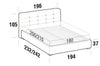 Letto matrimoniale con contenitore Tenderis Cappuccino (7)