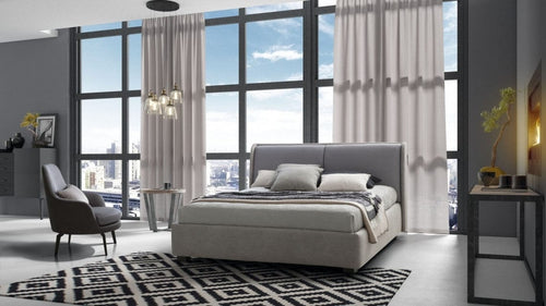 Letto matrimoniale con contenitore Winds Beige & LCMFIT-PAT-WINDSOR-FLOOR-NEW