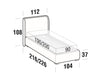 Letto matrimoniale con contenitore Winds Beige (5)