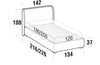 Letto matrimoniale con contenitore Winds Beige (6)