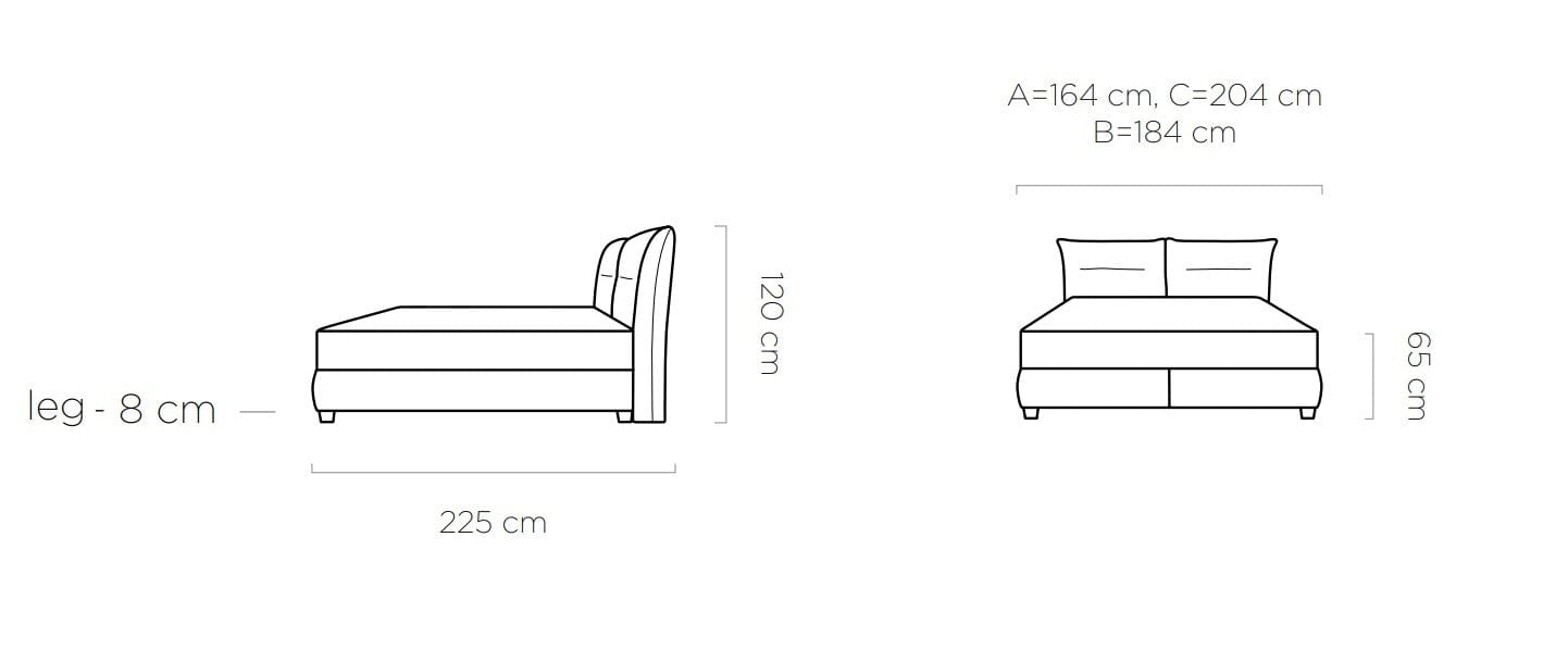 Letto matrimoniale Foggie Cappuccino (7)