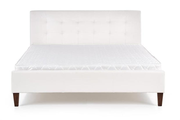 Halmar Letto matrimoniale in ecopelle Samantha Bianco