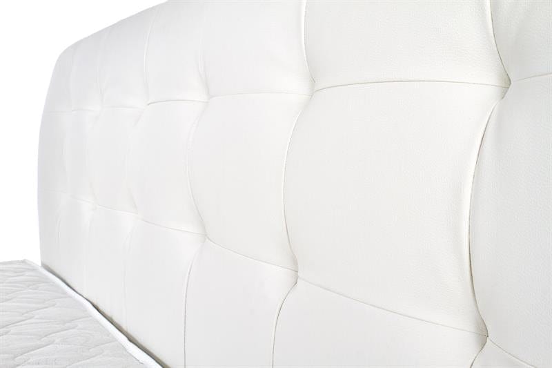 Letto matrimoniale in ecopelle Samantha Bianco (7)