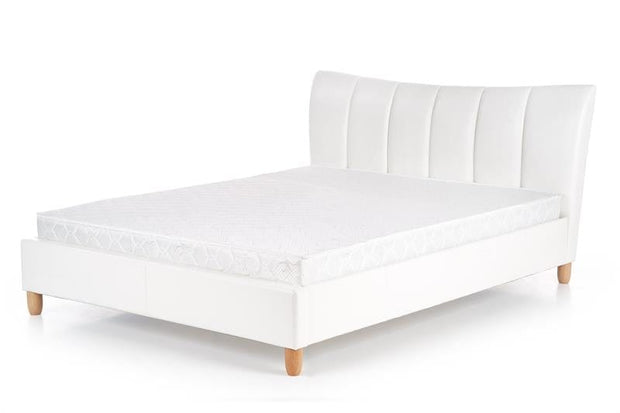 Letto matrimoniale in ecopelle Sandyaris Bianco (2)