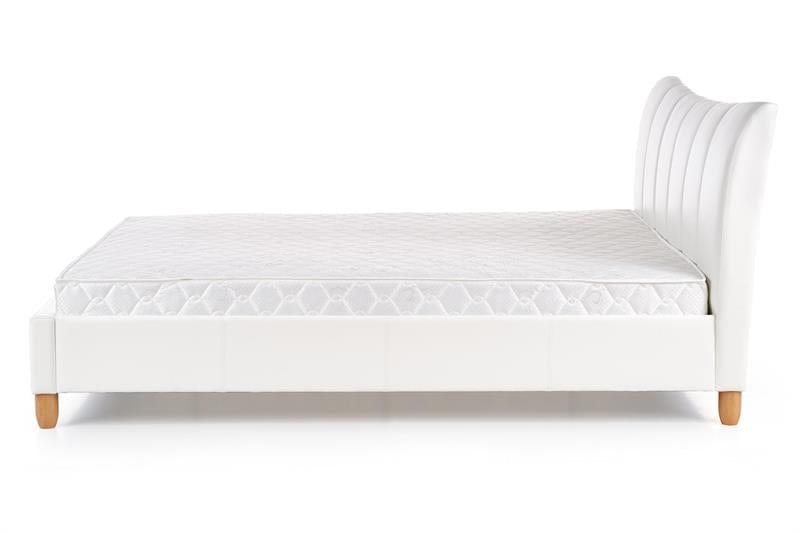 Letto matrimoniale in ecopelle Sandyaris Bianco (4)