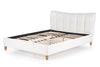 Letto matrimoniale in ecopelle Sandyaris Bianco (5)