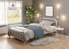 Letto matrimoniale in ferro Lindsey Bianco & HLMP-PAT-LINDA-WHITE & HLMP-PAT-LINDA-WHITE