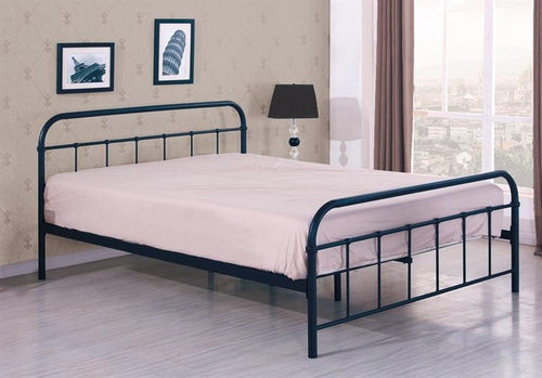 Halmar Letto matrimoniale in ferro Lindsey Nero