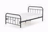 Halmar Letto matrimoniale in ferro Lindsey Nero