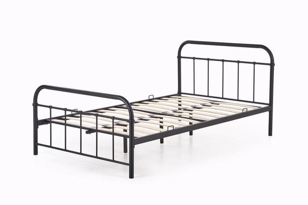 Halmar Letto matrimoniale in ferro Lindsey Nero