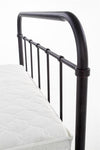 Halmar Letto matrimoniale in ferro Lindsey Nero