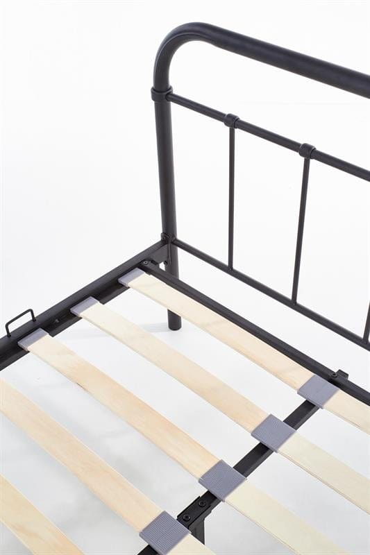 Halmar Letto matrimoniale in ferro Lindsey Nero