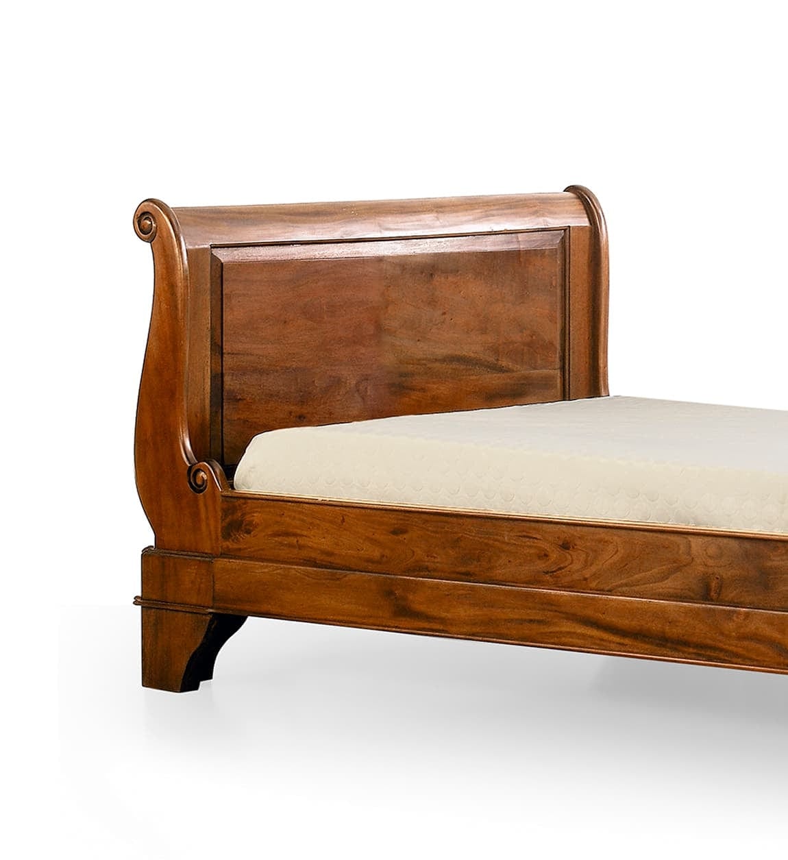 Letto matrimoniale in legno Vintage Noce (5)