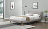 Letto matrimoniale in tessuto Elance Grigio & HLMP-PAT-TAP-ELANDA-LIGHT-GREY