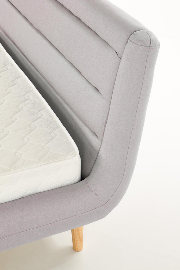 Letto matrimoniale in tessuto Elance Grigio (5)