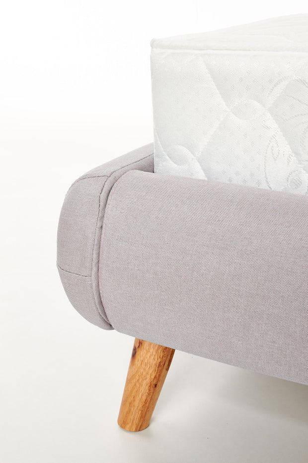 Letto matrimoniale in tessuto Elance Grigio (6)