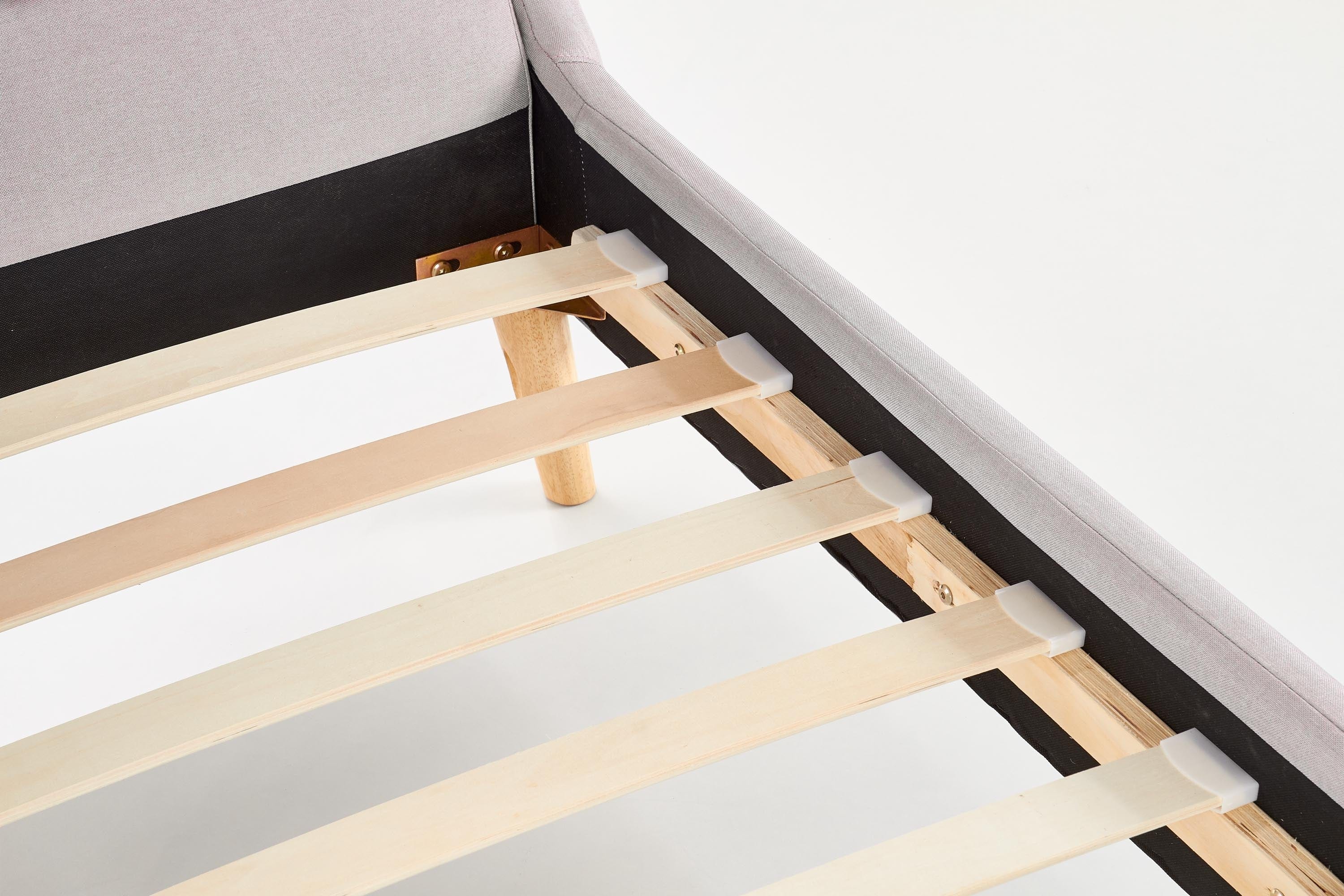 Letto matrimoniale in tessuto Elance Grigio (8)