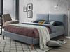Letto matrimoniale in tessutto Acelin Grigio & SMP-PAT-ACOMA-GREY