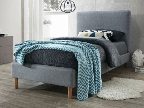 Letto matrimoniale in tessutto Acelin Grigio (1) & SMP-PAT-ACOMA-GREY