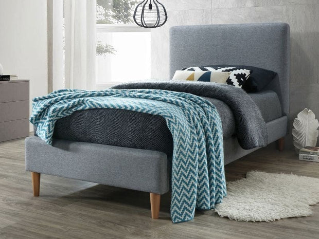 Letto matrimoniale in tessutto Acelin Grigio (1) & SMP-PAT-ACOMA-GREY