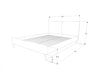 Letto matrimoniale in tessutto Acelin Grigio (3)