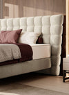 Letto matrimoniale in tessutto Infimo Crema (2)