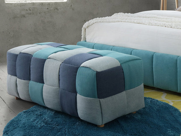 Letto matrimoniale in tessutto Santiago Blu (3)
