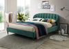 Letto matrimoniale in velluto Emerald Verde