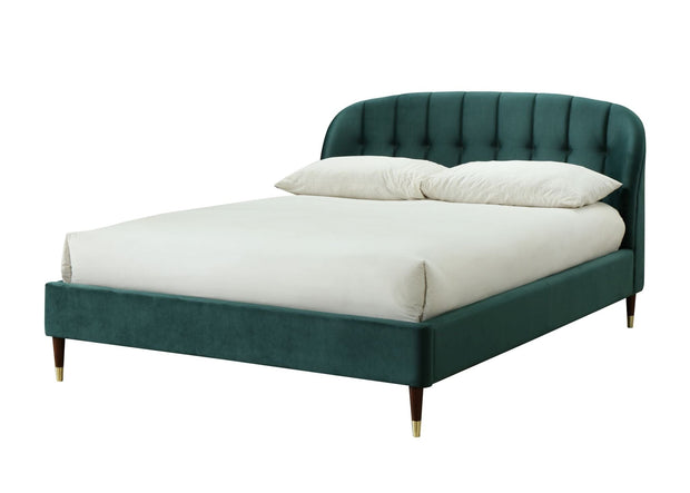 Letto matrimoniale in velluto Emerald Verde (2)