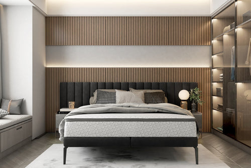 Letto matrimoniale Milanis Grigio & WRSLPL-PAT-MILANO & WRSLPL-PAT-MILANO & WRSLPL-PAT-MILANO