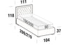 Letto matrimoniale Monetis Marrone (5)