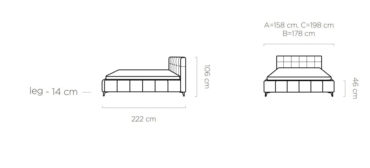 Letto matrimoniale Nomis SR Ruggine (7)