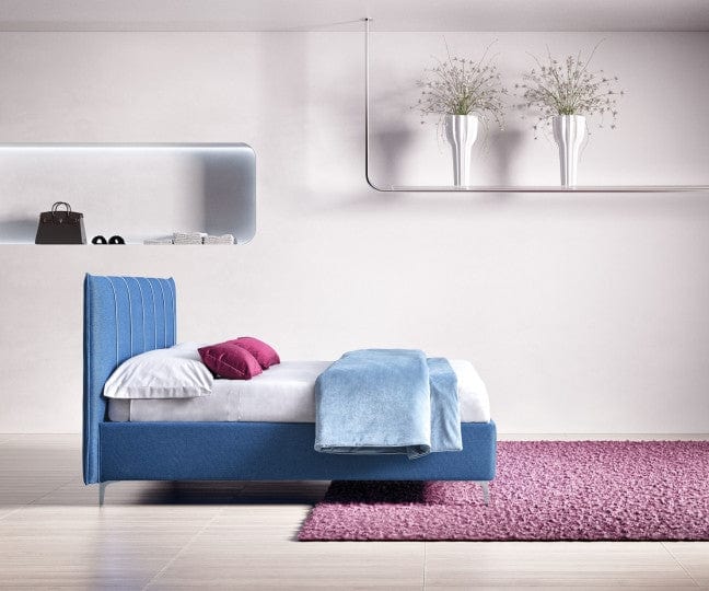 Letto matrimoniale Plumeris Blu (1) & LCMFIT-PAT-PLUMERIA-HOOF-LEGS-WAY