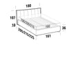 Letto matrimoniale Plumeris Blu (8)