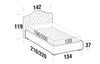 Letto matrimoniale Renis Crema (2)