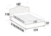 Letto matrimoniale Renis Crema (3)