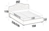 Letto matrimoniale Renis Crema (4)