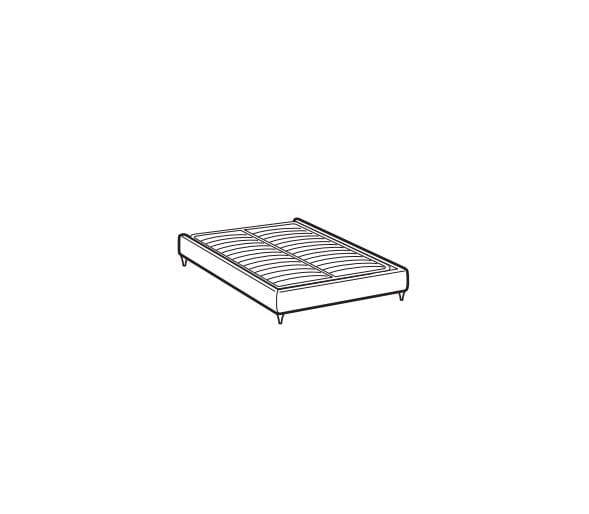 Letto matrimoniale Somieris Fly Grigio (2)