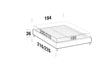 Letto matrimoniale Somieris Fly Grigio (6)