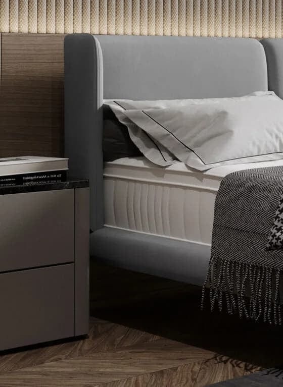 Letto matrimoniale Tezenis Grigio (5)