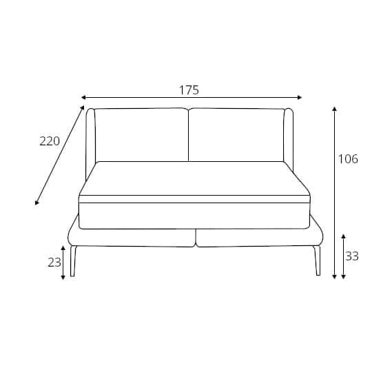 Letto matrimoniale Tezenis Grigio (8)