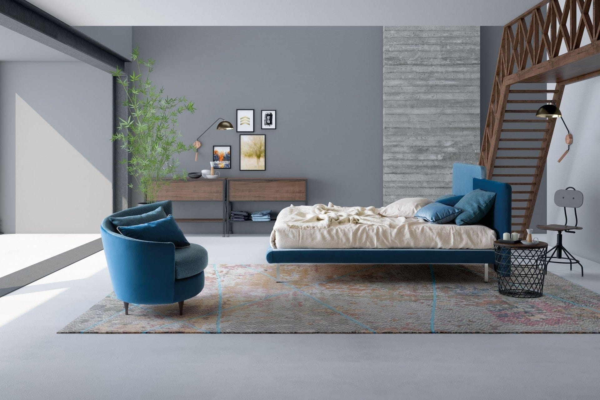 Letto matrimoniale Toget Blu (1) & LCMFIT-PAT-TOGETHER-UP-FEET-SQUARE