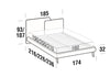Letto matrimoniale Toget Blu (4)